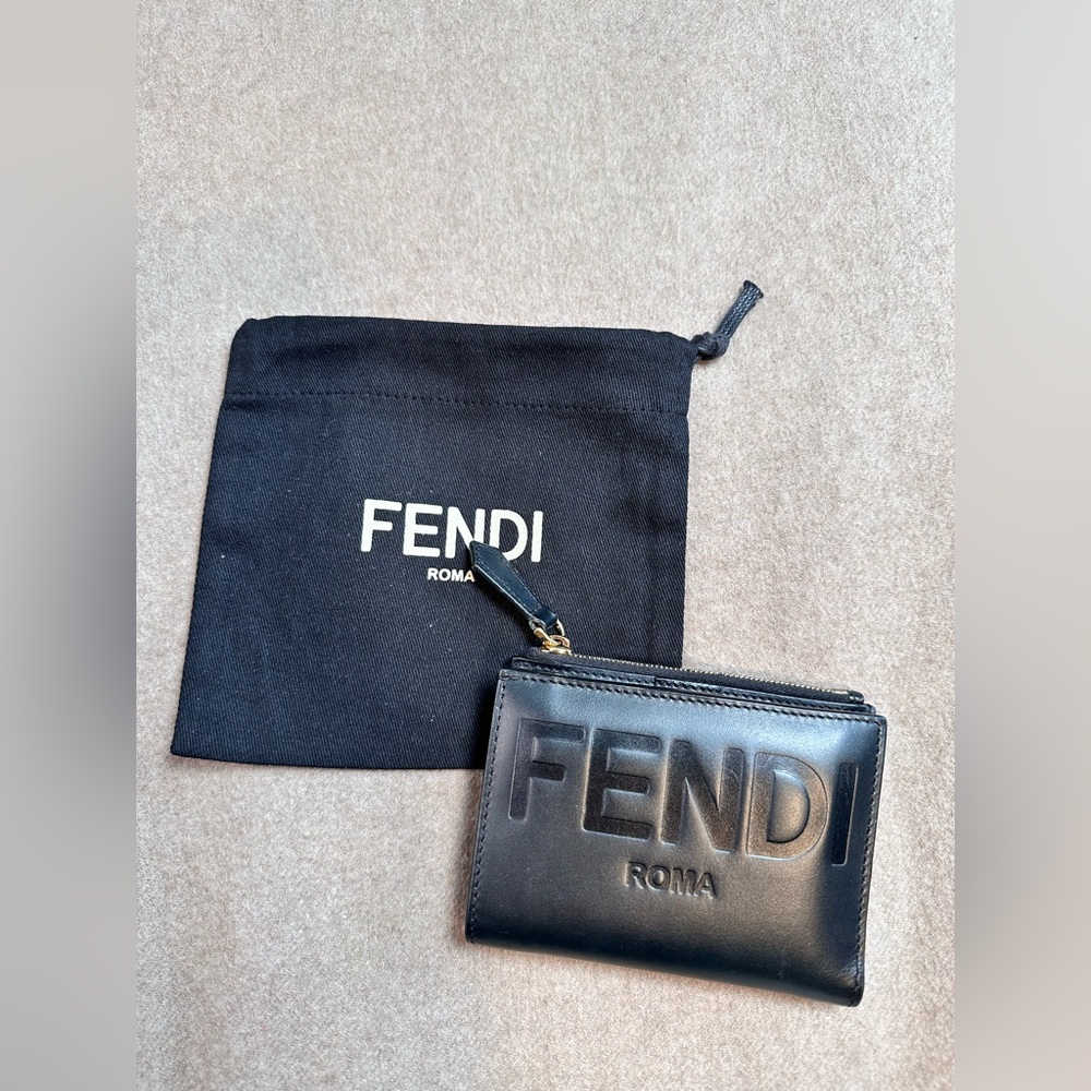 Fendi Black Leather Wallet